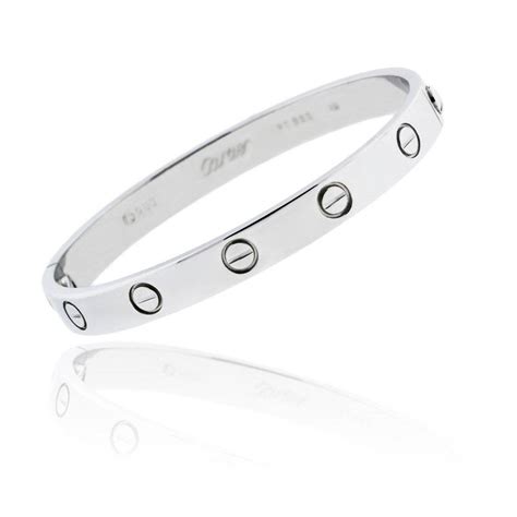 silver cartier|cartier bracelets for women silver.